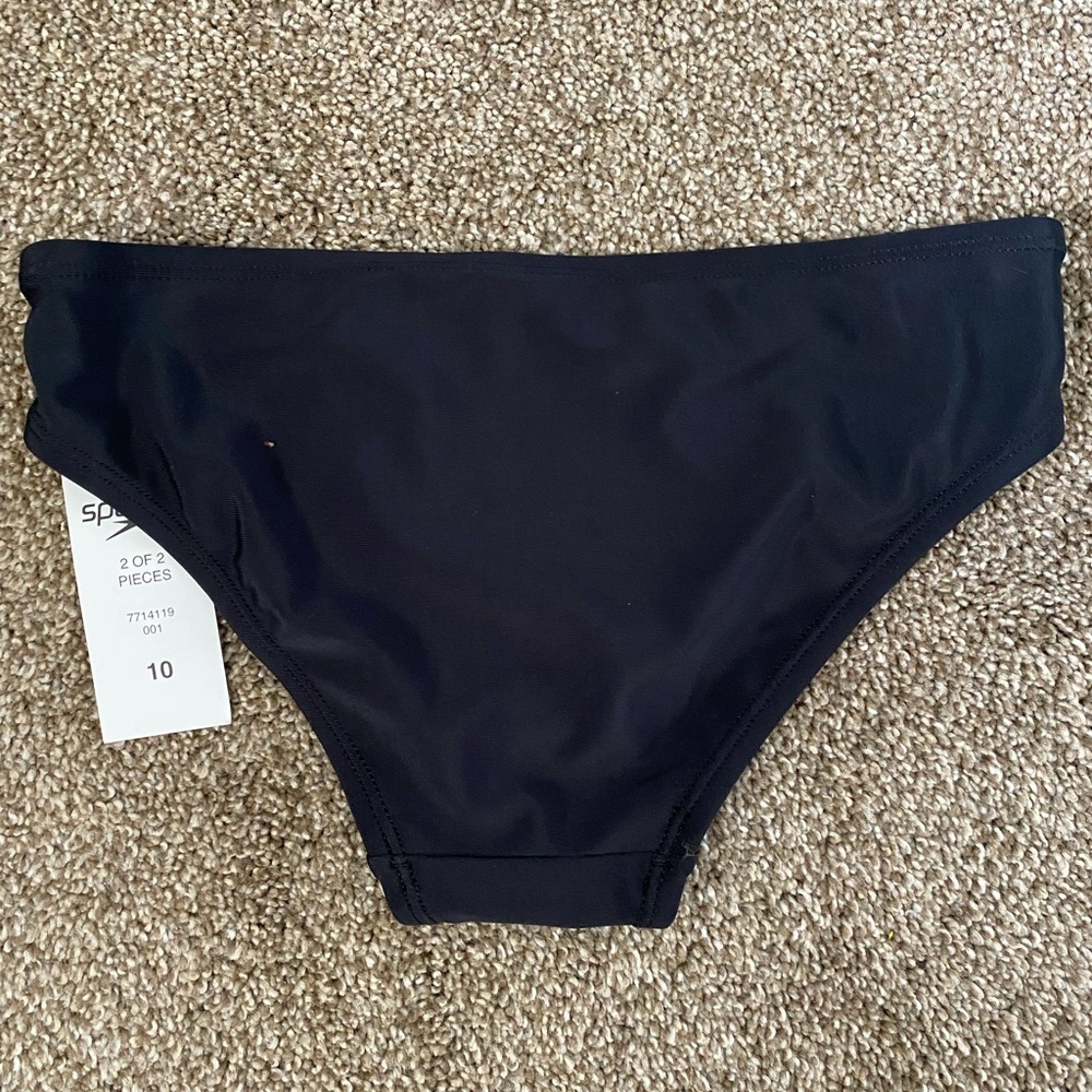 Speedo Kids Speedo Bottom. Size 10. NWT. Black and Pink. #0175 - Picture 3 of 7